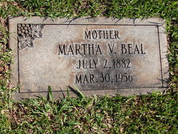 Martha Victoria “Matt or Mattie” <I>Brown</I> Beal 