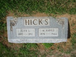 Alice Loretta <I>McGee</I> Hicks 