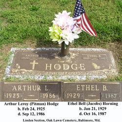 Ethel Bell “Tootie” <I>Horning</I> Hodge 