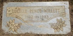 Lucille Daisy <I>Pence</I> Willett 
