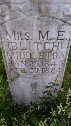 Martha Elizabeth <I>Blitch</I> Middleton 