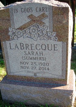 Sarah <I>Summers</I> LaBrecque 