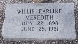 Willie Earline <I>Collins</I> Meredith 