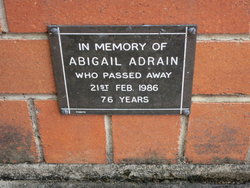 Abigail <I>Johnston</I> Adrain 