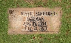 Bessie <I>Bayless</I> Bateman 