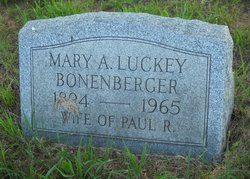 Mary Ann <I>Luckey</I> Bonenberger 