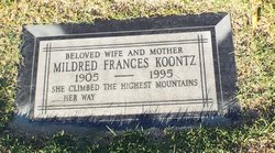 Mildred Frances <I>Fields</I> Koontz 