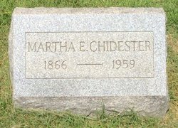 Martha N. “Mattie” <I>Wotring</I> Chidester 