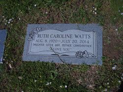 Ruth Caroline <I>Koehn</I> Watts 