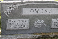 Alma Lee <I>West</I> Owens 