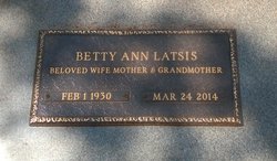 Elizabeth Ann “Betty” <I>Angrisano</I> Latsis 