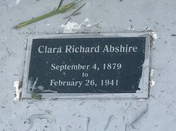 Clara <I>Richard</I> Abshire 