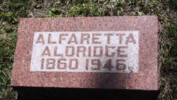 Alfaretta “Allie” <I>Watts</I> Aldridge 