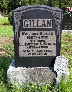 Elizabeth Ann Jane “Eliza” <I>Storie</I> Gillan 