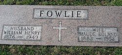 Maude C. <I>Boland</I> Fowlie 