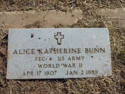 Alice Katherine <I>Ranne</I> Bunn 
