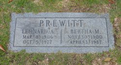 Bertha M <I>Anderson</I> Prewitt 