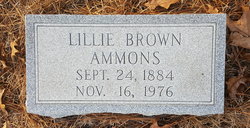 Lillie Madison <I>Brown</I> Ammons 