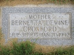 Bernetta <I>Devine</I> Croxford 