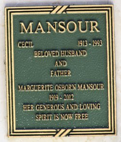 Marguerite <I>Osborn</I> Mansour 