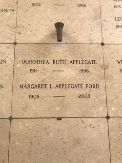 Dorothea Ruth Applegate 