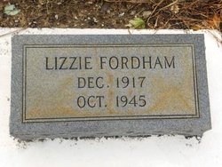 Annie Elizabeth “Lizzie” <I>Green</I> Fordham 
