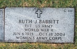 Ruth Jane <I>Smith</I> Babbitt 