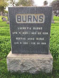 Lucretia <I>Burdick</I> Burns 
