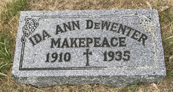 Ida Ann <I>DeWenter</I> Makepeace 