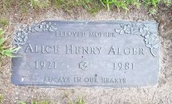 Alice <I>Henry</I> Alger 
