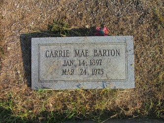 Carrie M. H. <I>Lovingood</I> Barton 
