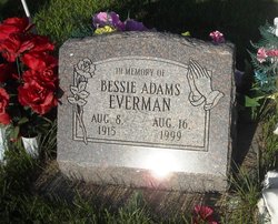 Bessie Ann <I>Shartzer</I> Adams Everman 