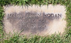 Mamie <I>Erwin</I> Hogan 