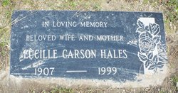 Lucille <I>Carson</I> Hales 