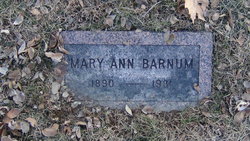Mary Ann “Nan” <I>Hopkins</I> Barnum 
