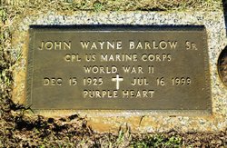 Corp John Wayne Barlow Sr.