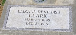 Elizabeth Jane “Eliza” <I>Devilbiss</I> Clark 