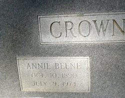 Annie <I>Beene</I> Crownover 