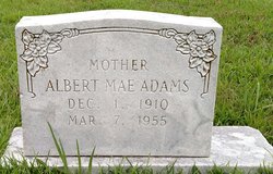 Albert Mae Adams 