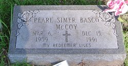 Pearl Mae <I>Simer</I> Basco McCoy 