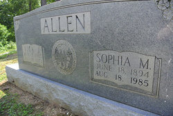 Sophia <I>McHan</I> Allen 