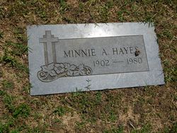 Minnie A <I>Leek</I> Hayes 