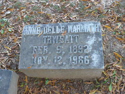 Annie Delle <I>Warmath</I> Thweatt 
