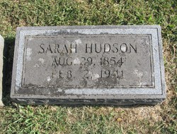 Sarah “Sally” <I>Ferrell</I> Hudson 