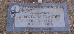 Alberta Alexander 