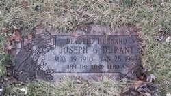Joseph G Durant 