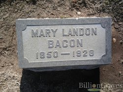 Mary <I>Landon</I> Bacon 