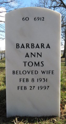 Barbara Ann “Bobbie” <I>Toms</I> Palmer 
