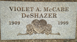 Violet A. <I>DeShazer</I> McCabe DeShazer 