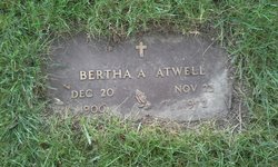 Bertha A. <I>Schumacher</I> Atwell 